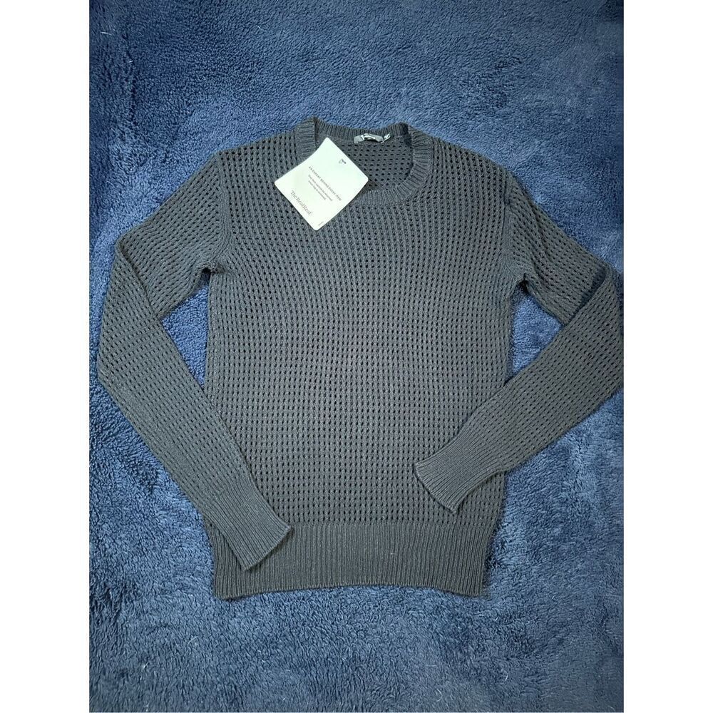 Alexander Wang Men’s See Thru Knit Sweater Small Black B5 Therealreal